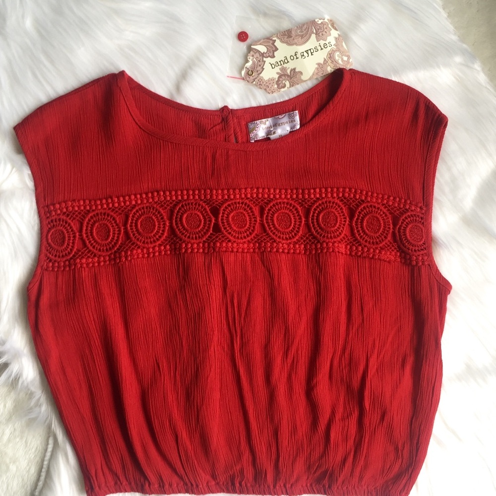 NEW Band of Gypsies Sleeveless Cropped Top